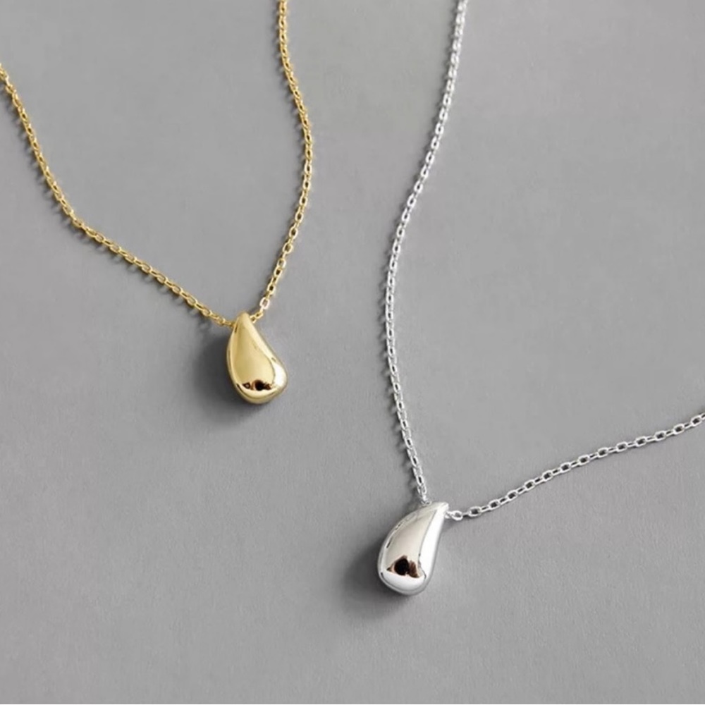 “18” NEW GOLD 925 STERLING SILVER NECKLACE, NICE NECKLACE, CUTE NECKLACE - Picture 2 of 3
